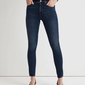 Madewell Dark Wash High Waisted Skinny Jeans